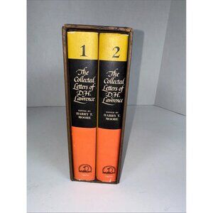 The Collected Letters of D H Lawrence 2 Volume Set 1962 Vtg HC Books w/ Slipcase